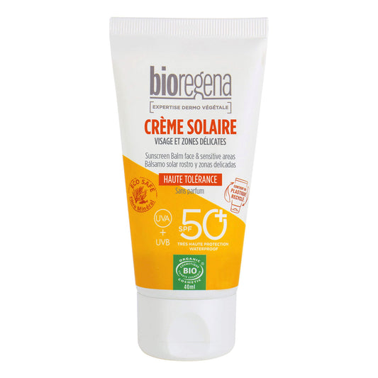 Solskyddsmedel för ansikte och känsliga områden i balsam SPF50 Bioregena, 40 ml