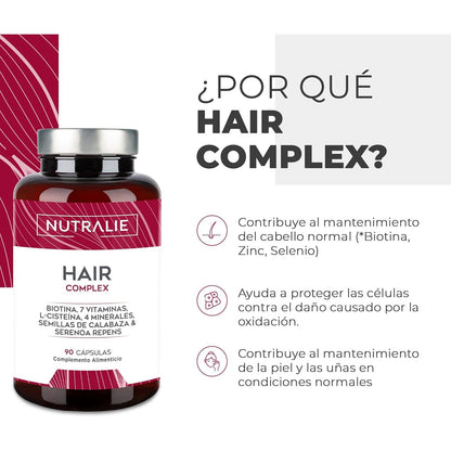 Nutralie Hair Complex + Biotine en Zink Haarvitamines 90 capsules