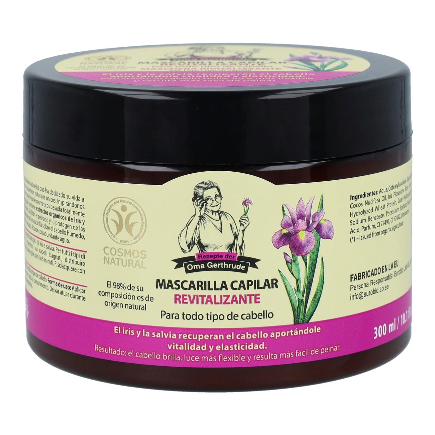 Maschera rivitalizzante per capelli normali  Oma Gertrude, 300 ml