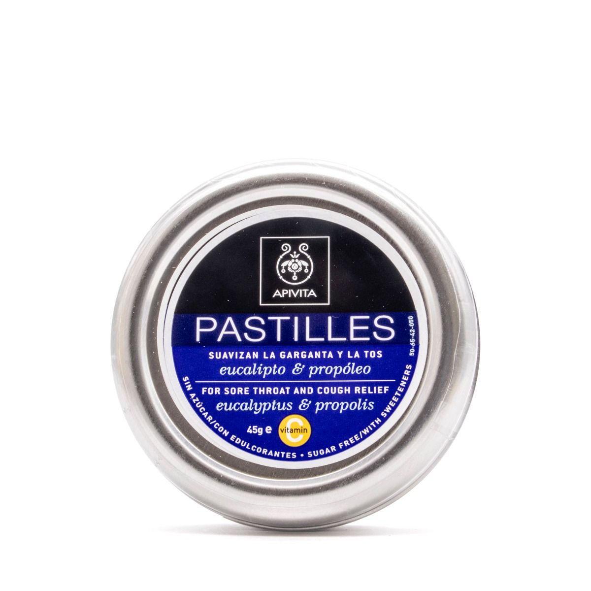 Comprimés pour le mal de gorge et la toux Eucalyptus et propolis Apivita 45 g