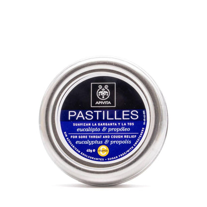 Comprimés pour le mal de gorge et la toux Eucalyptus et propolis Apivita 45 g