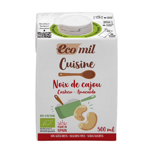 Bio Cuisine Ecomil suikervrije cashewcrème 500 ml