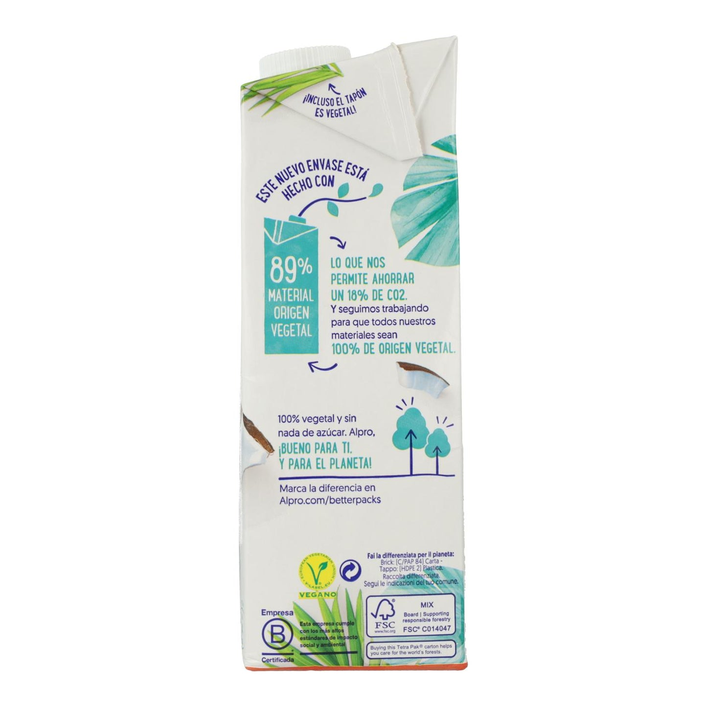 Boisson à la noix de coco sans sucre Alpro 1 litre