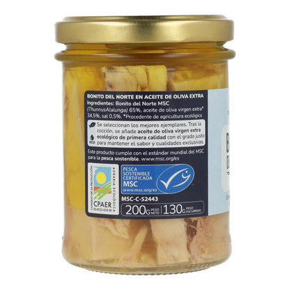 Lot de 12 boîtes de thon blanc à l'huile d'olive ECO Planeta Huerto 200 g