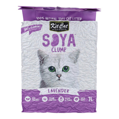 Katzenstreu-Set Eco SoyaClump – Lavendel 7 l Katzenstreu