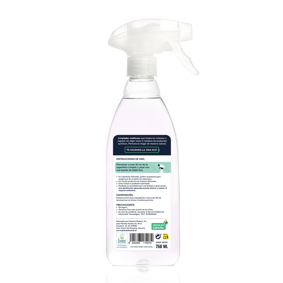 Pack 6xNettoyant vitres & multi-usages Verger Eco Planet 750ml
