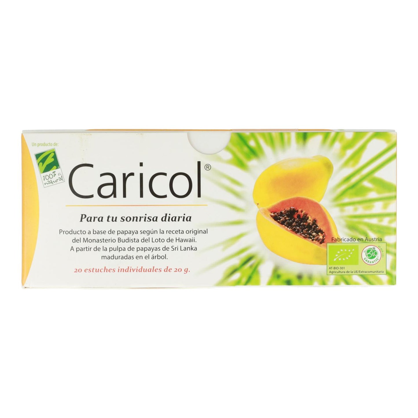 Caricol 20 sachets x 20 ml 100% Natural