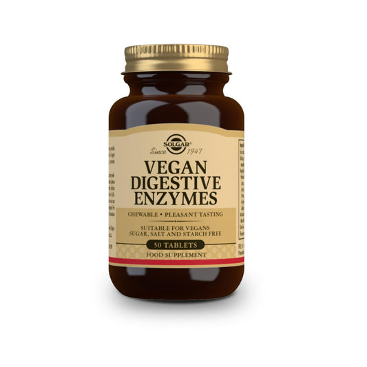Vegan Digestive Enzymes, 50 chewable tablets