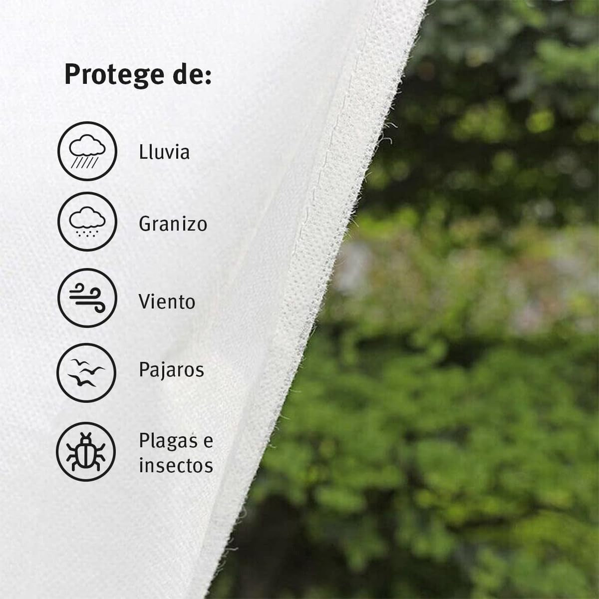 Toile de protection des cultures anti-gel Biotop 4 x 5 m 17 g/m²