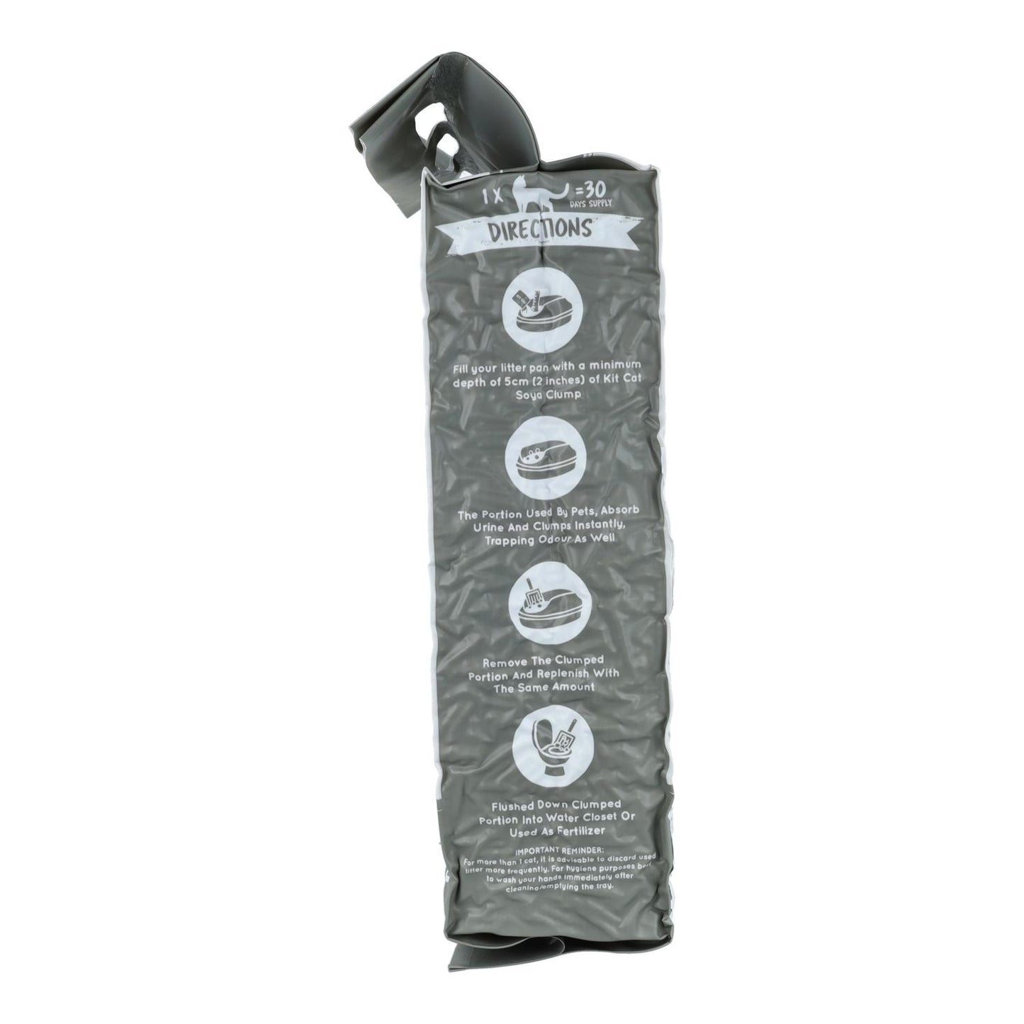 Kit Cat Arena Eco SoyaClump - Charcoal 7 L Kattenbakvulling