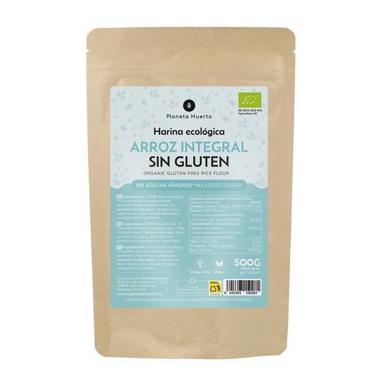 Farine de riz brun sans gluten ECO Planeta Huerto 500 g