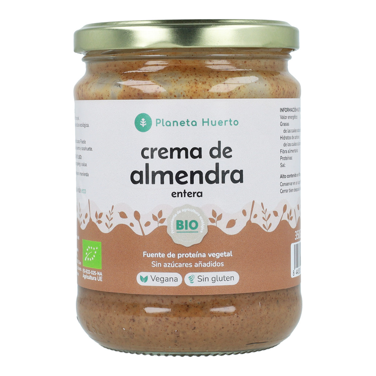 Amandes entières Cream ECO Planeta Huerto 350 g
