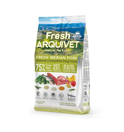 Maiale iberico fresco Arquivet 2,5 kg Alimento semiumido per cani