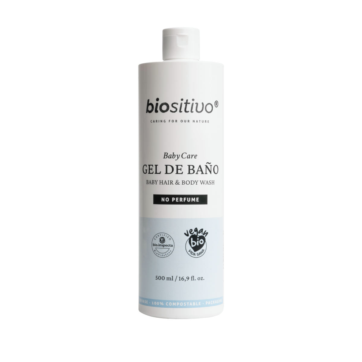 6er-Pack Baby-Duschgel und Shampoo, Biositivo, 500 ml