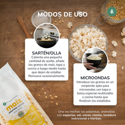 Popcorn per popcorn ECO Planeta Huerto 500 g