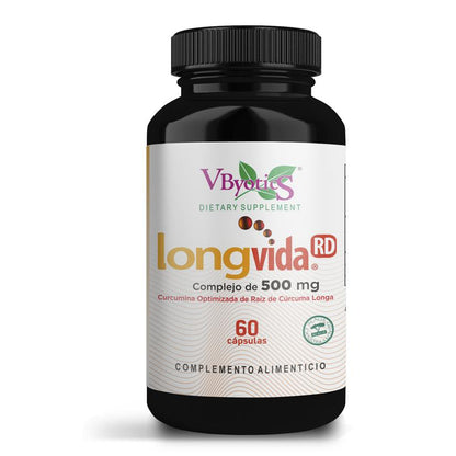 Longvida geoptimaliseerde kurkuma Vbyotics 60 plantaardige capsules