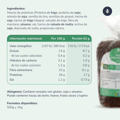 Pain protéiné Planeta Huerto 500 g