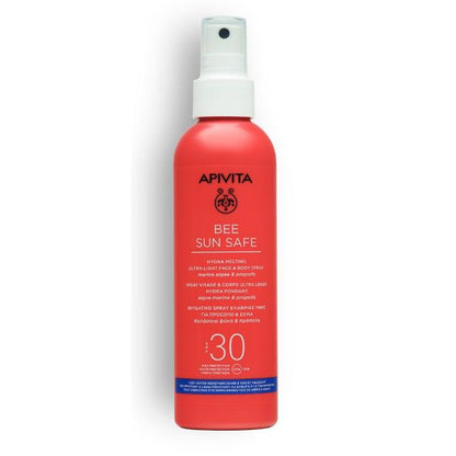 Ultralätt solspray Hydra Melting SPF30 Apivita 200 ml