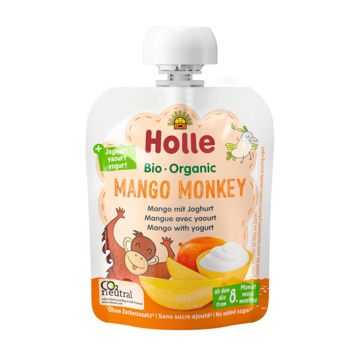 Smoothie BIO al mango con yogurt (dall'8° mese) MANGO MONKEY Holle 85 g