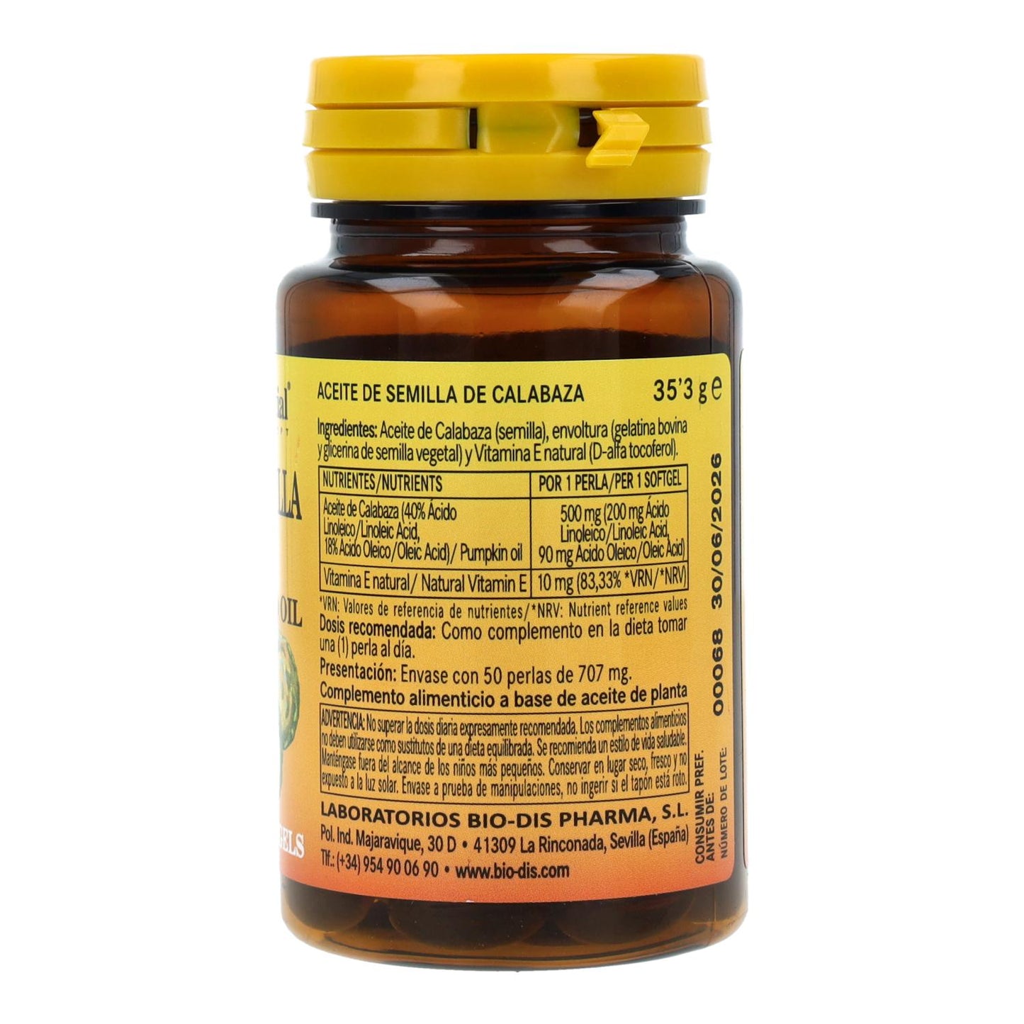 Nature Essential 50 Perlas pumpafröolja