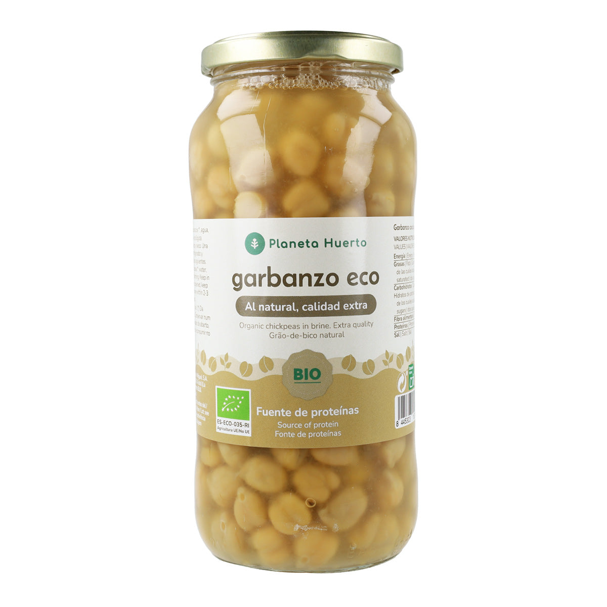 Kokta kikärter ECO Planeta Huerto 400 g