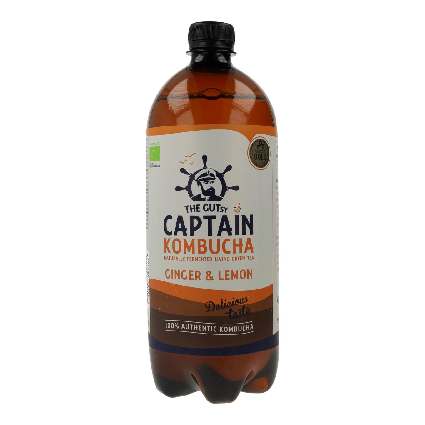 Kombucha-dryck BIO Ingefära och citron Captain Kombucha 1 L