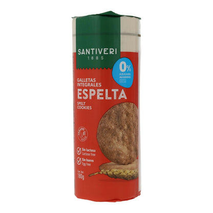Biscuits complets à l'épeautre 0 % sucres Santiveri 180 g