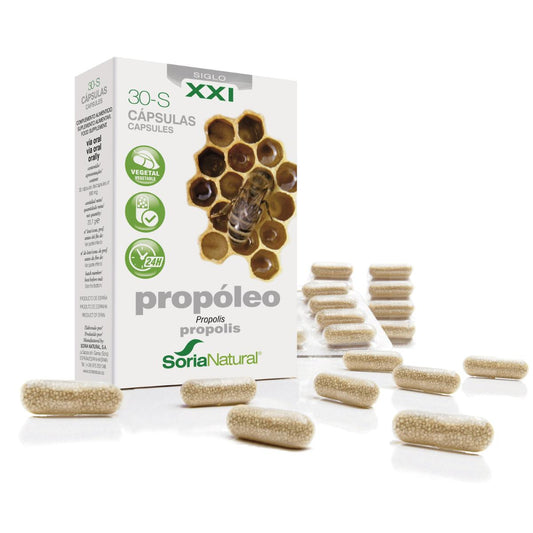 30-S Propolis o przedłużonym uwalnianiu Soria Natural 30 kapsułek