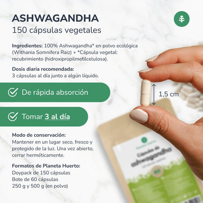 Bio Ashwagandha Planet Orchard 150 Kapseln
