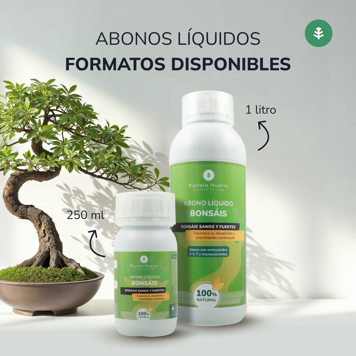 Bonsai vloeibare meststof Planeta Huerto 1 l