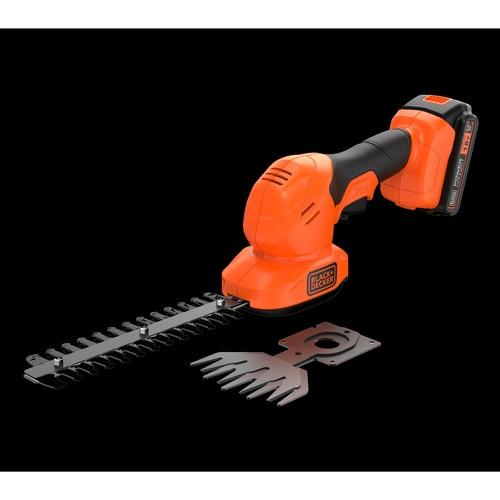 Zestaw nożyc do trawy + nożyc do żywopłotu z akumulatorem 18 V 2 Ah litowym Black+Decker BCSS18D1-QW