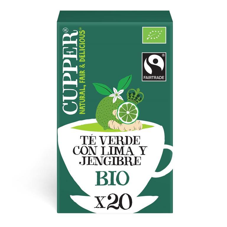 Té Verde Lima y Jengibre Bio Cupper 20 bolsitas