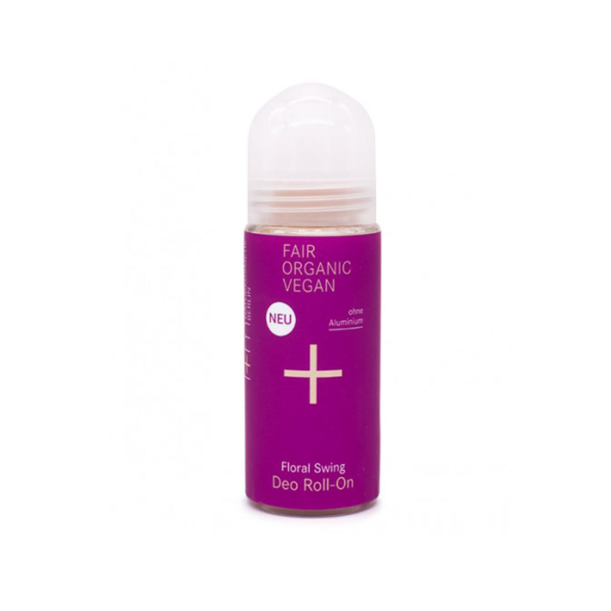 Déodorant roll-on floral. 50 ml. Verre et plastique recyclés et recyclables.