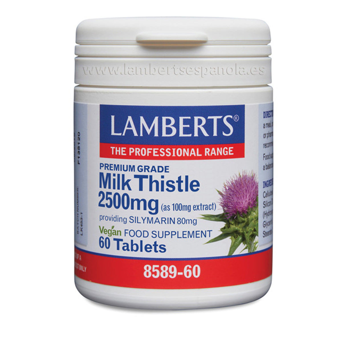 Milk thistle 2500 mg Lamberts, 60 tablets
