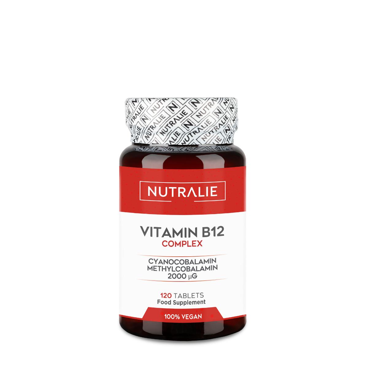 Vitamina B12 Complex 2000 mcg Cansancio Nutralie 120 comprimidos