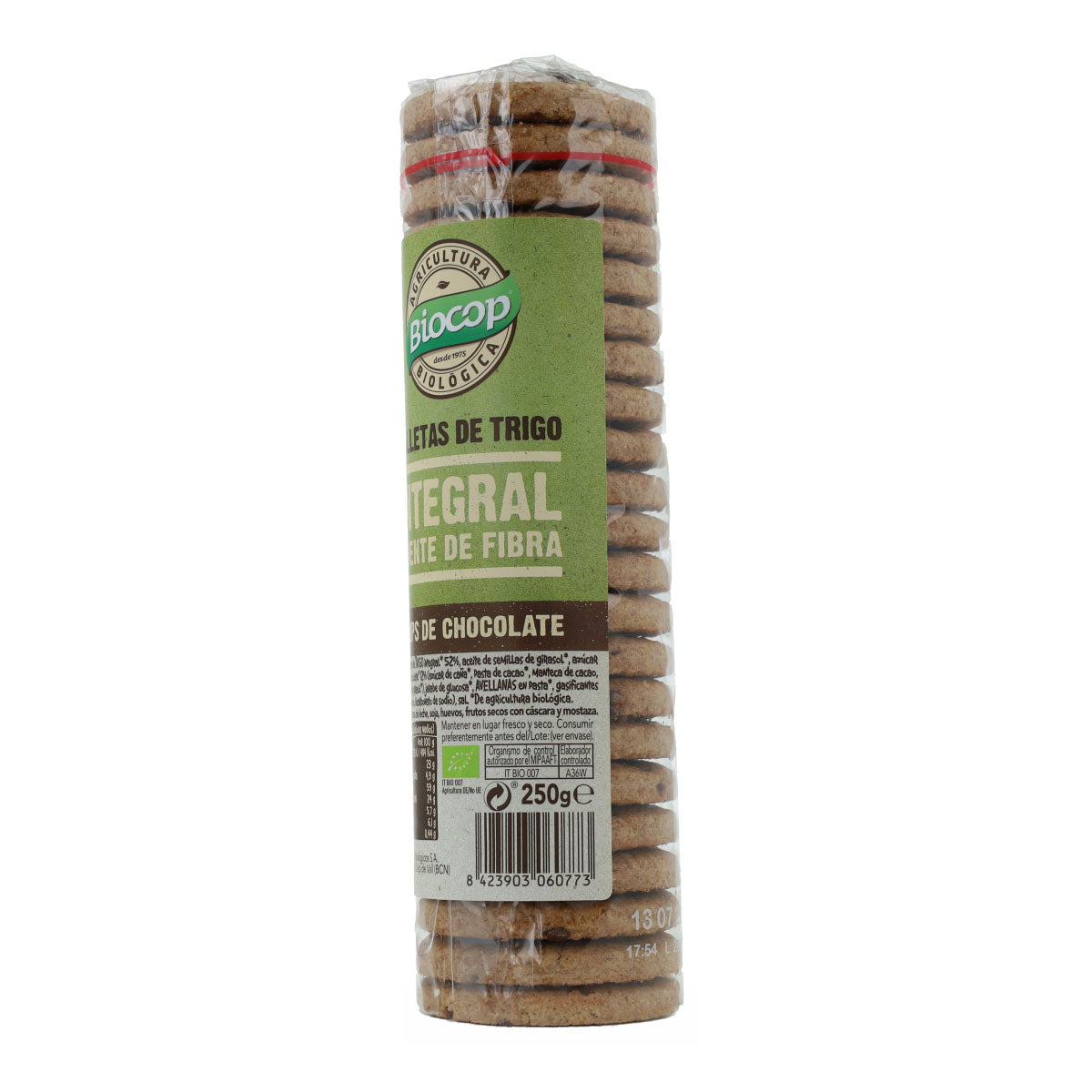 Biocop volkorenkoekjes met chocoladestukjes 250 g