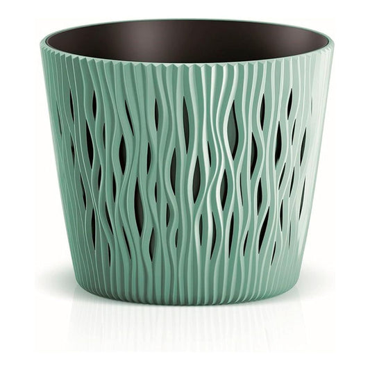 Vaso Duna con inserto turchese D 19 x 17