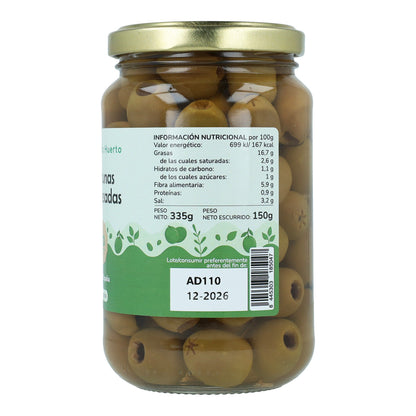Pack 12x Aceitunas deshuesadas Eco Planeta Huerto 335 g