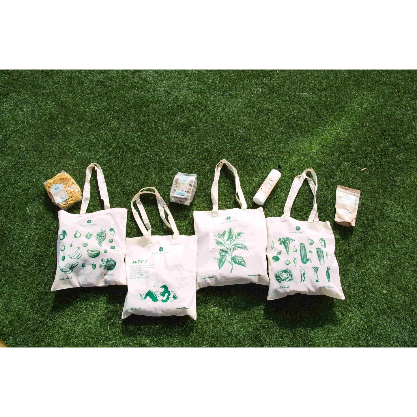 Stofftasche mit Fruchtmotiv