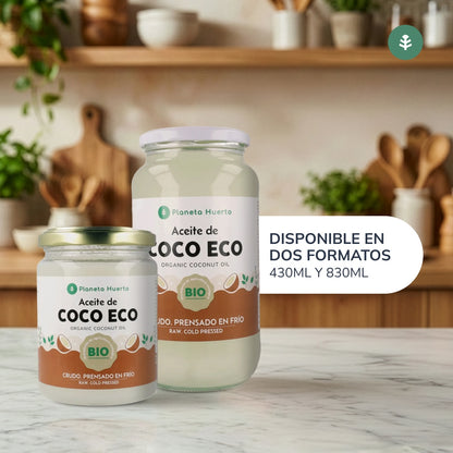 Opakowanie 3x Olej kokosowy z pierwszego tłoczenia ECO Planeta Huerto 1L