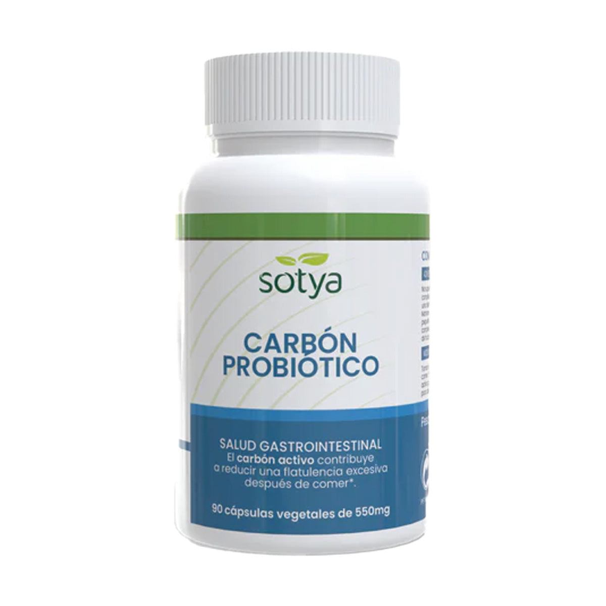 Sotya Probiotic Charcoal 90 Vegetable Capsules, 550 mg