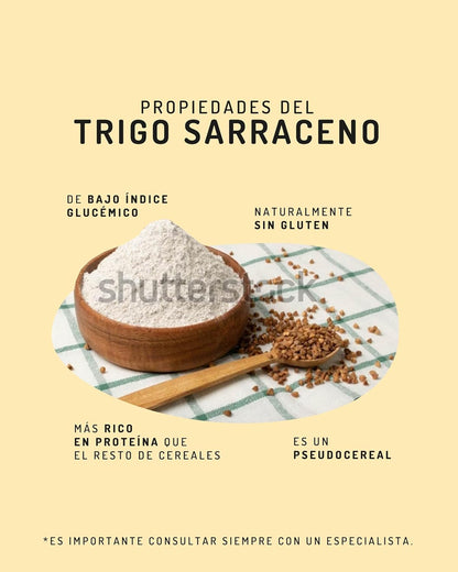 Pack 2x Harina de Trigo Sarraceno Bio El Granero 1 kg
