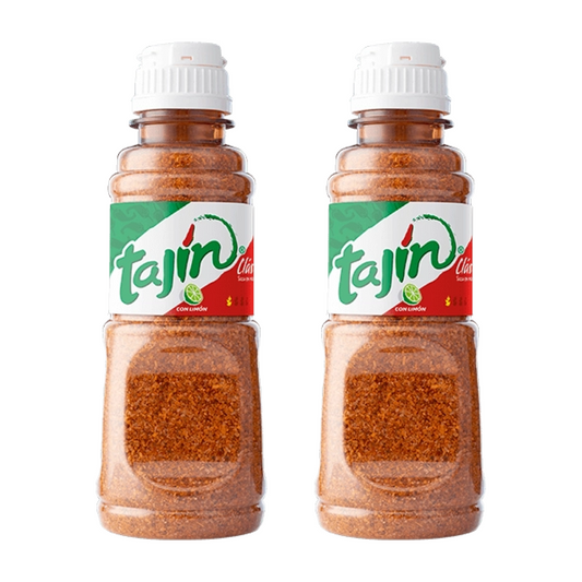 Lot de 2 sachets de sauce Tajín Classic en poudre (142 g) - Assaisonnement mexicain au citron vert - Idéal pour les fruits, les salades et les protéines - 100 % naturel