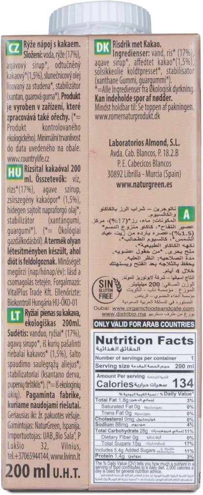 Bio-Reis-Kakao-Getränk NaturGreen 200 ml