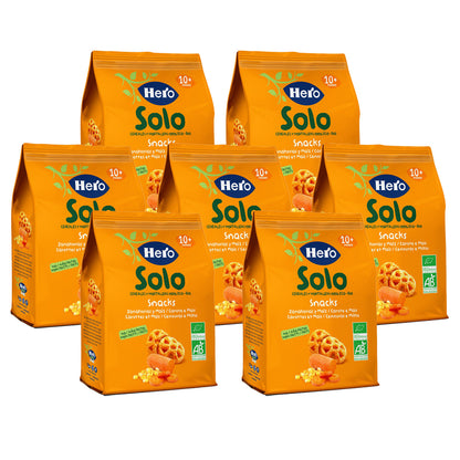 Pack 7x Snacks aux carottes et au maïs Eco 40 g-Hero Solo