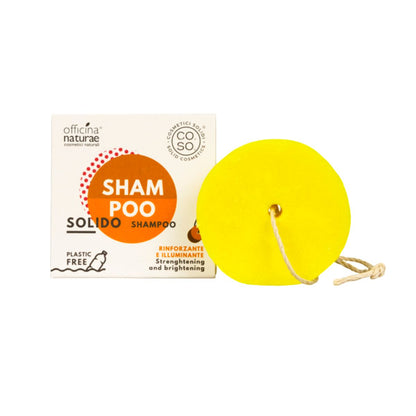 Szampon w kostce wzmacniający i rozjaśniający bez pozostałości 64 g ekologiczny Officina Naturae