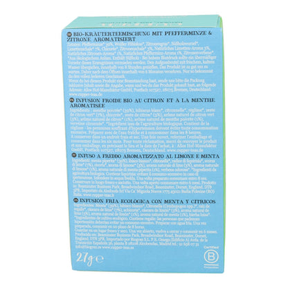 Infusion froide à la menthe et aux agrumes Bio Cupper 10 sachets
