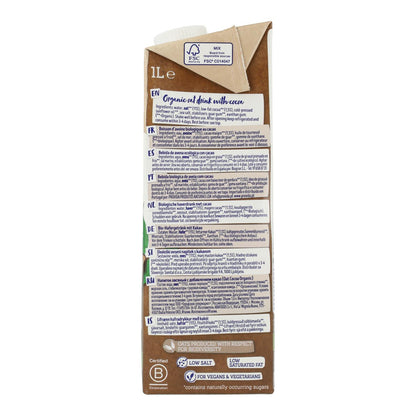 Bevanda BIO Avena e Cacao senza zuccheri aggiunti Isola Bio 1 L