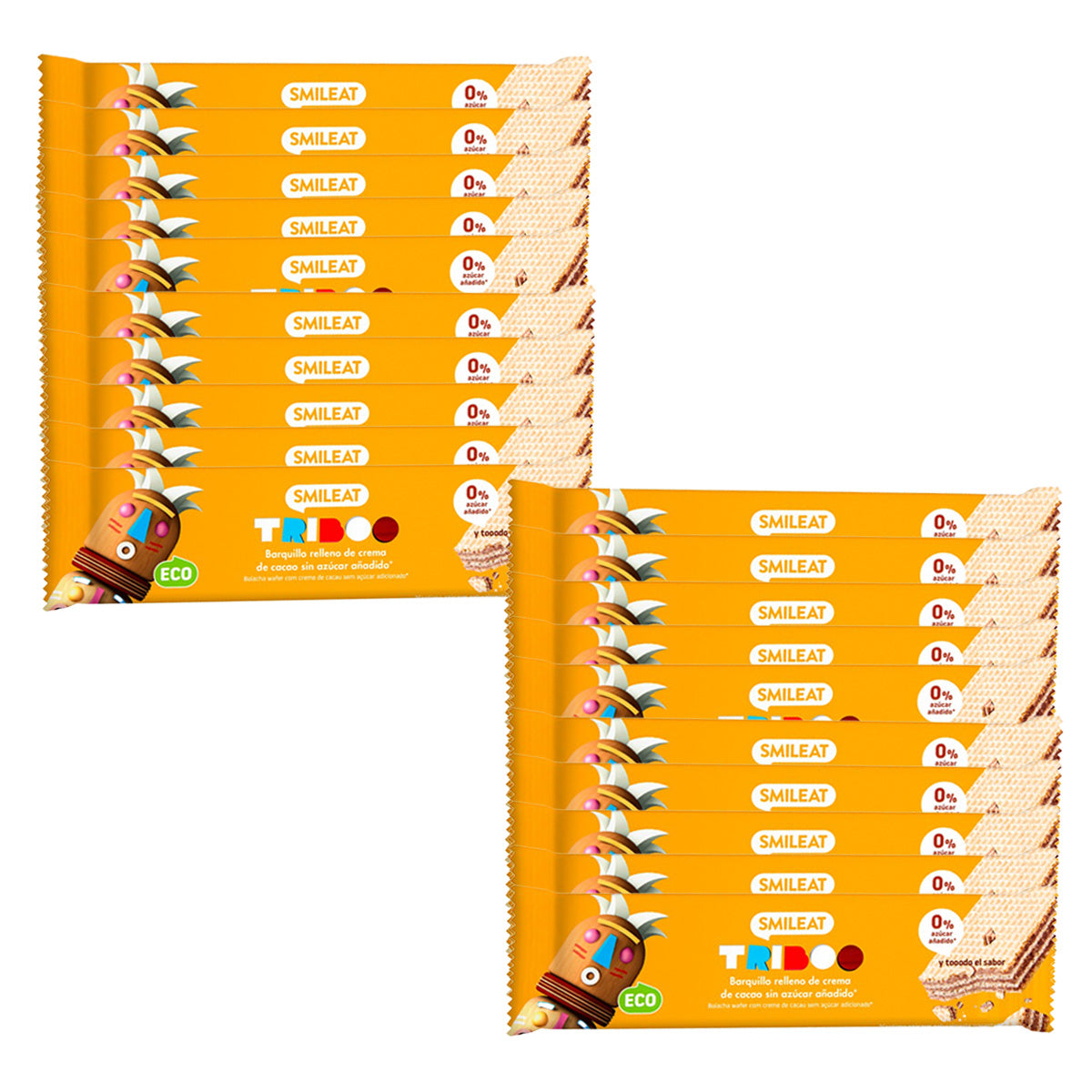 Confezione da 20 barrette ripiene ECO Smileat 30 g