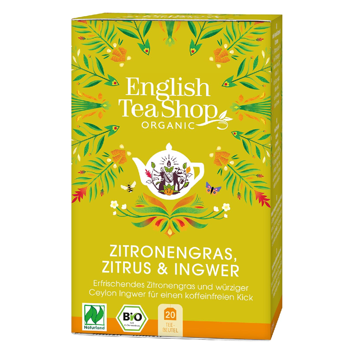 Herbata z liści cytryny, pomarańczy, imbiru i mandarynki English Tea Shop 20 torebek